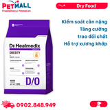 1.5KG - Thức ăn chó Dr Healmedix Obesity D/O - Hỗ trợ giảm cân Petmall
