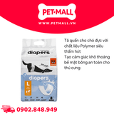 Tã cho chó đực Disposable male dog diaper - 8 miếng | Size L 6-16 kg Petmall