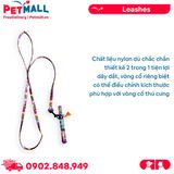 Set Dây + Vòng cổ Sonice Lucky Leash + Collar 5kg - 1cm Loang màu Petmall