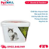 Thùng đựng thức ăn Royal Canin 4kg - Size 32x35cm- Hình mèo Petmall