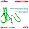Set Dây + Yếm Sonice Lucky Leash + Harness 30kg - 2.5cm Bơ xanh Petmall