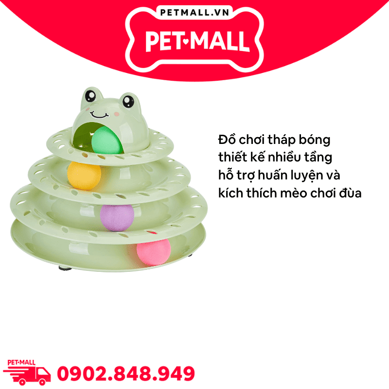 Đồ chơi tháp 4 tầng Sonice Tower of Tracks - Hỗ trợ vận động Petmall