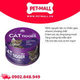 Combo Pate mèo Cat Tigger Wild Chicken 160g - 6 lon - Thịt gà Petmall