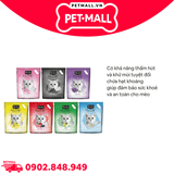 Cát vệ sinh Kitcat Crystal Cat Litter 5L - Thuỷ tinh thể Silica Petmall