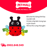 Đồ chơi FOFOS Ladybug With Rope Plush Toy - Bọ rùa hỗ trợ nhai gặm cho Chó Petmall