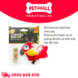 Đồ chơi FOFOS sound chip parrot with catnip balls - Vẹt bông phát ra âm thanh, đi kèm viên catnip Petmall