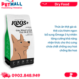 Thức ăn chó KEOS+ High Protein Chicken & Lamb Adult Dog 6kg - Vị thịt Gà và thịt Cừu, bổ sung năng lượng Petmall