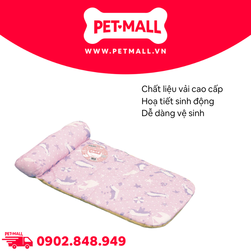 Nệm cuộn chim cánh cụt DoggyMan size 60x40xH7cm Petmall