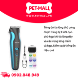 Tông đơ cắt tỉa lông thú cưng Oneisall 2 in 1 Pet Grooming Kit - Bộ tông đơ và 6 lược dẫn hướng, dành cho chó mèo Petmall