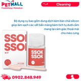 Bộ dung dịch vệ sinh cằm Jungle Monster SSOK Blackhead Kit for Cat 100ml - Kèm bàn chải silicon , dành cho mèo Petmall