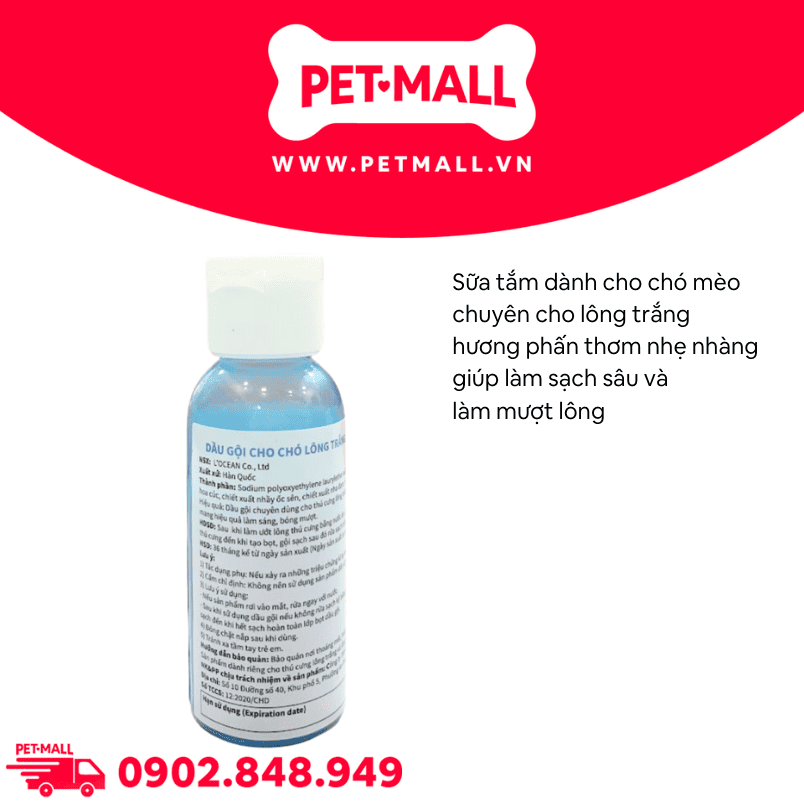 Sữa tắm Prunus Ultra White 50g - Làm trắng bộ lông Petmall