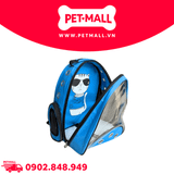 Balo thú cưng SONICE Kitty cute D29 x R18 x C37 - Chất liệu nhựa dẻo trong | Màu xanh dương Petmall