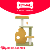 Trụ cào SONICE Yellow and Green Cat Tree Scratcher Toys Size 46 x 36 x 75 cm - 4 tầng màu xanh, vàng Petmall