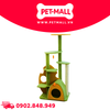 Trụ cào SONICE Yellow and Green Cat Tree Scratcher Toys Size 56 x 48 x 126 cm - 6 tầng màu xanh vàng Petmall