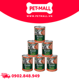 Combo Pate MONGE Bwild Grain Free Vị Gà Tây, Bí Đỏ, Bí Xanh lon 400g - 6 lon Petmall