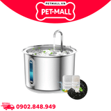 Máy cho uống nước tự động Oneisall Stainless Steel Pet Fountain PWF 001 - 2L Petmall