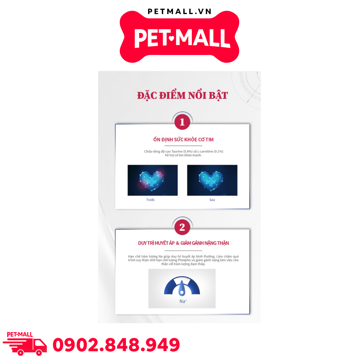 1.4KG -Thức ăn chó VOM Cardia.c Rena.l Support CR - Chăm sóc sức khỏe cho tim và thận Petmall