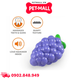 Đồ chơi TOUGH FRUIT fruity-bites Squeaky Crazy Grape - Chùm nho phát ra tiếng, hỗ trợ nhai gặm giảm stress Petmall