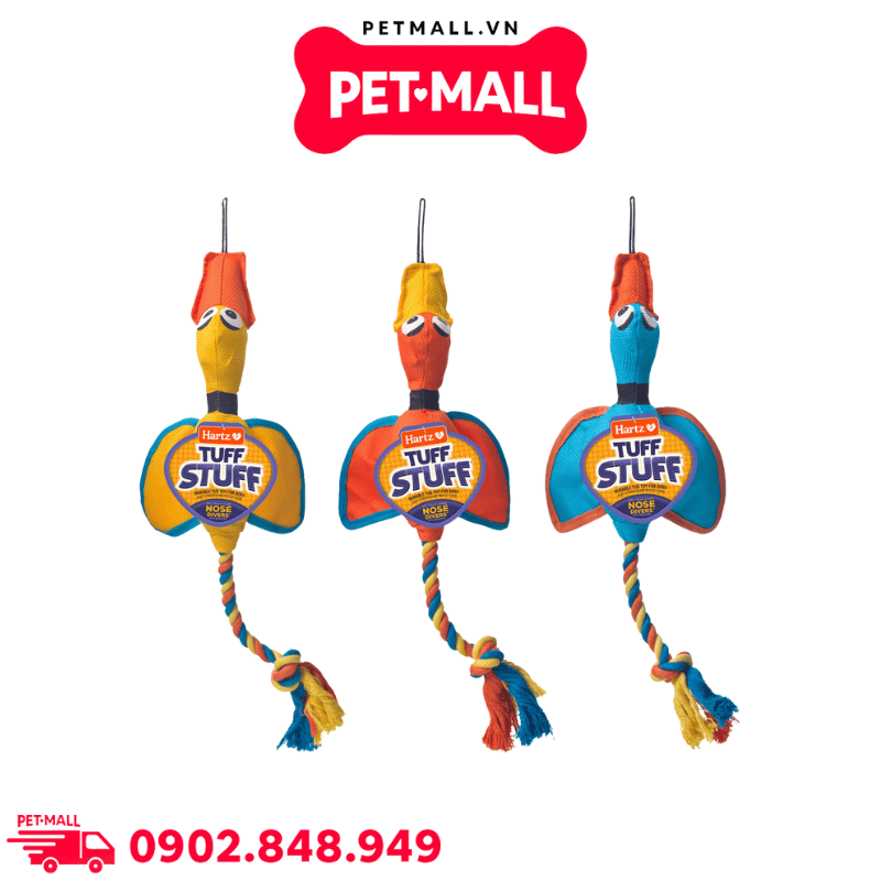 Đồ chơi Hartz Tuff Stuff DurableTug Small Nose Divers - Con vịt trời kêu tít tít size Nhỏ Petmall