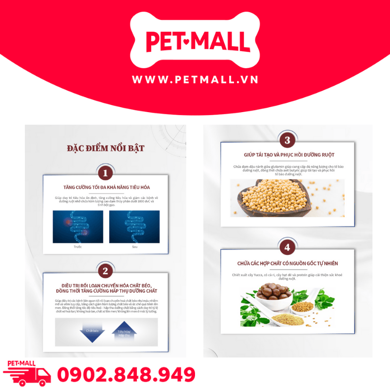 1.4KG - Thức ăn chó VOM RX Gastrointestin.a Low-Fat + Hypoallergeni.c GH - Chăm sóc sức khỏe cho hệ tiêu hoá và chống dị ứng Petmall