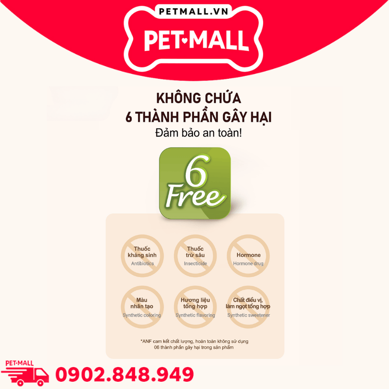 3.2KG - Thức ăn mèo ANF 6Free Plus Kitten Indoor - Bổ sung Omega 3&6 cho mèo con Petmall
