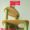 Trụ cào SONICE Yellow and Green Cat Tree Scratcher Toys Size 56 x 48 x 126 cm - 6 tầng màu xanh vàng Petmall