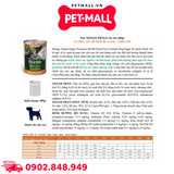 Combo Pate MONGE Bwild Grain Free Vị Thịt Vịt, Bí Đỏ, Bí Xanh lon cho Chó nhỏ 400g - 6 lon Petmall