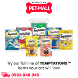 Treats mèo Temptations Mixups Chicken, Catnip & Cheddar flavors 850g - vị gà, catnip & phô mai Petmall