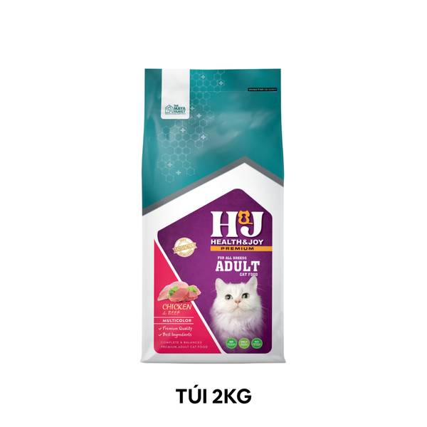 2KG - Thức ăn mèo H&J PREMIUM Chicken and Beef cat - Dành cho mèo vị gà, bò Petmall