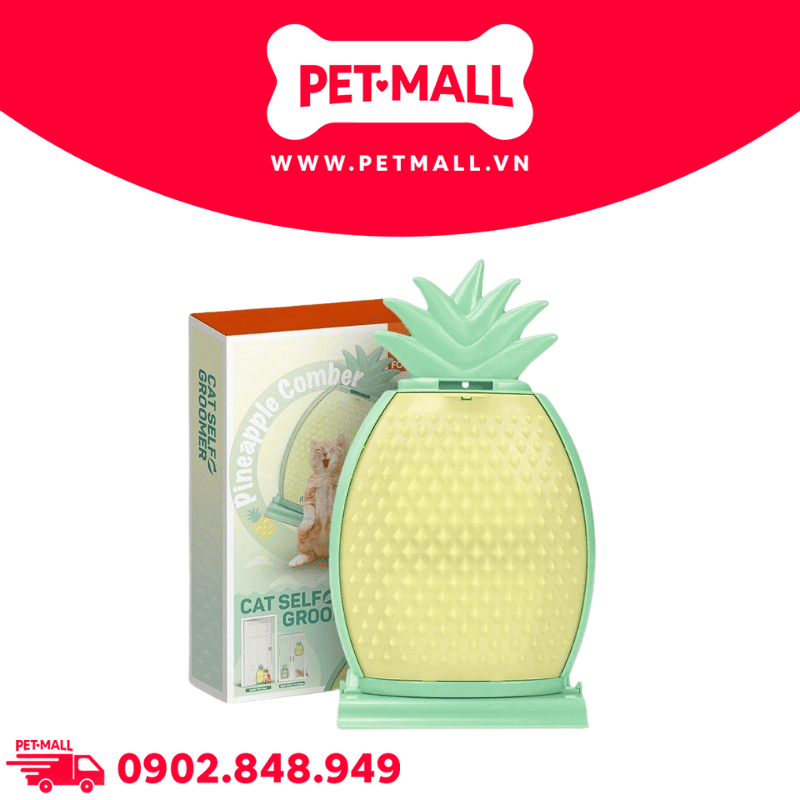Đồ chơi FOFOS Pineapple Comber Cat Scratcher & Self Groomer Size 40x23x5cm Petmall