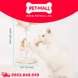 Đồ Chơi FOFOS Natural Wobbler Cat Toys Size 14x25cm - Bàn Cào Móng Lông Vũ Tự Nhiên Petmall