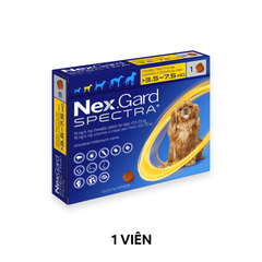 1 Viên - Trị ve NexGard Spectra 19mg/4mg Phòng, trị ve, sổ giun trên Chó 3.5-7.5kg Petmall