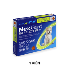 1 Viên - Trị ve NexGard Spectra 38mg/8mg Phòng, trị ve, sổ giun trên Chó 7.5-15kg Petmall