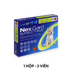 1 Hộp - Trị ve NexGard Spectra 38mg/8mg Phòng, trị ve, sổ giun trên Chó 7.5-15kg Petmall