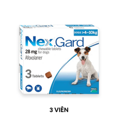 3 Viên - Trị ve NexGard 28mg Phòng và trị ve trên Chó 4-10kg Petmall