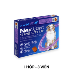 1 Hộp - Trị ve NexGard Spectra 75mg/15mg Phòng, trị ve, sổ giun trên Chó 15-30kg Petmall