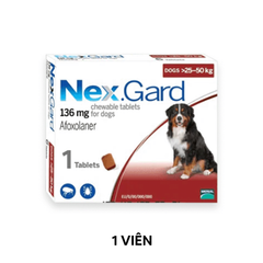 1 Viên - Trị ve NexGard 136mg Phòng và trị ve trên Chó 25-50kg Petmall
