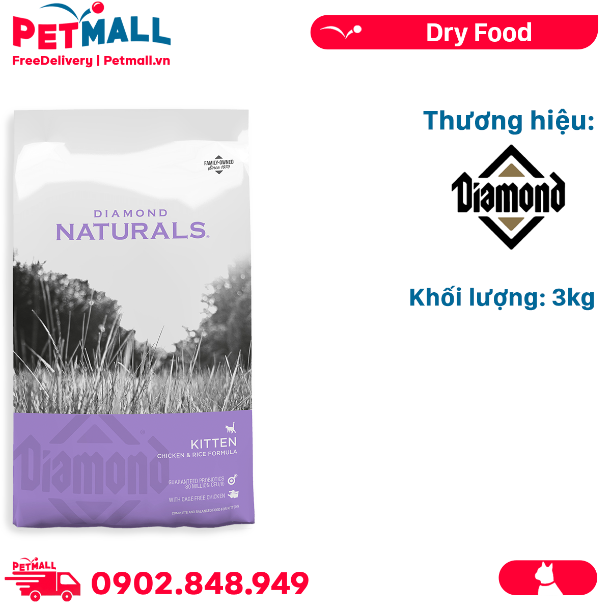 Diamond naturals kitten top