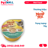 Thịt hộp Meow Mix Paté Toppers Seafood & Poultry Whitefish 78g - 1 hộp - Thịt Cá trắng Petmall