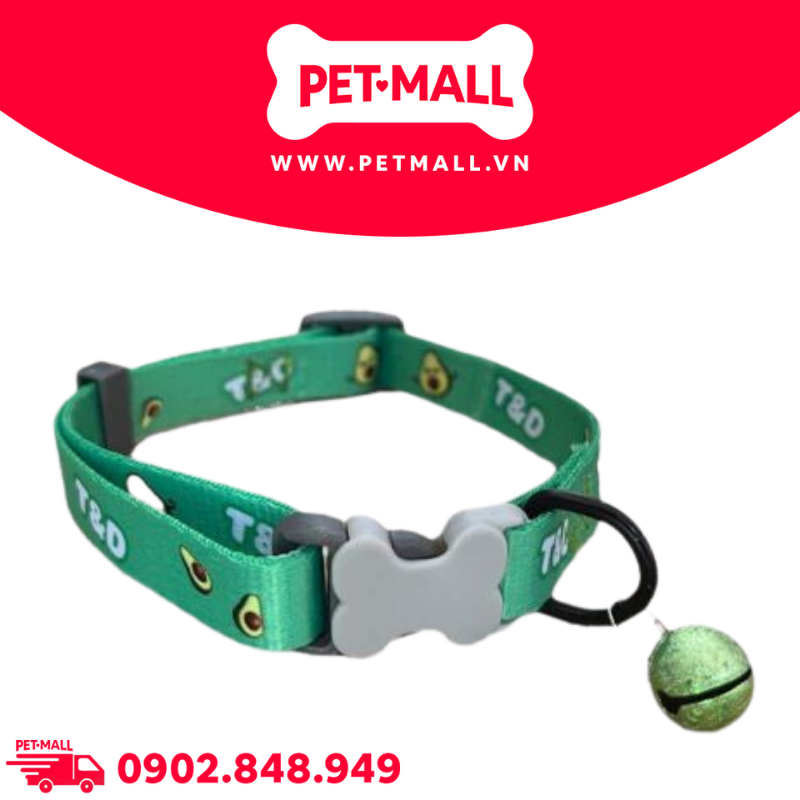 Vòng cổ Sonice Lucky Collar 10kg - 1.5cm Bơ xanh Petmall