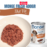 Combo 6 Lon 400G - Pate MONGE Fresh vị Thịt Vịt Petmall