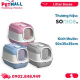 Nhà vệ sinh SONICE 2Way Cat Litter Box Size 50x35x35cm - 2 cửa Petmall