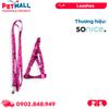 Set Dây + Yếm Sonice Lucky Leash + Harness 5kg - 1cm Gấu dâu Petmall