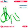 Set Dây + Yếm Sonice Lucky Leash + Harness 30kg - 2.5cm Bơ xanh Petmall