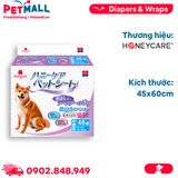 Tấm lót vệ sinh HoneyCare Potty Deluxe Size M | 45x60cm - 46 tấm - Hương Lavender, hỗ trợ huấn luyện Pee Pads Petmall