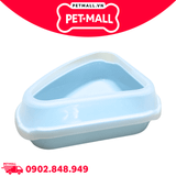 Khay vệ sinh mèo SONICE hình tam giác Triangle Cat Litter pan Size 54 x 40 x 10 cm - Kèm xẻng Petmall