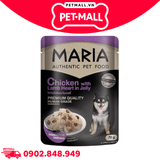 Hộp 12 Gói 70G - Pate chó Maria Chicken with Lamb Heart in Jelly - Thị Gà, Tim Cừu Petmall
