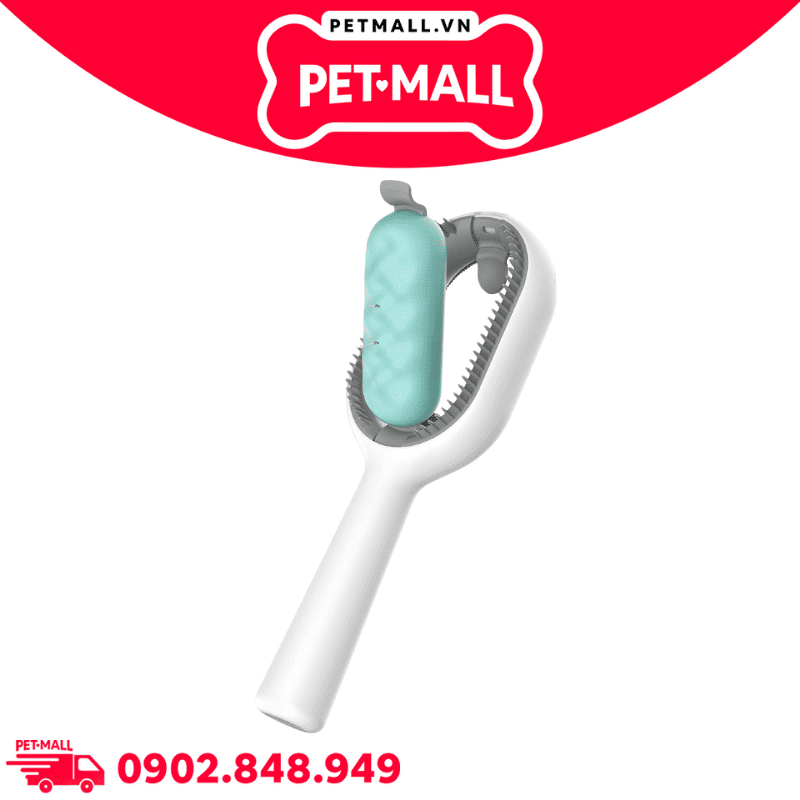 Lược chải lông tích hợp bình chứa nước 2.0 Pet Gravity Pet Grooming brush water tank version for long hair - Dành cho lông dài Petmall