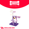 Trụ cào SONICE Calmbee Tower Cat Tree Scratcher Toys Size 60 x 48 x 128 cm - 4 tầng hình đám mây tím Petmall