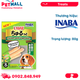 Treats INABA Churutto Stick for Dog Chicken & Vegetables 80g - Vị Gà và Rau Dành cho chó Petmall